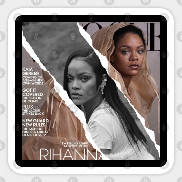 RIHANNA COLLAGE ART Sticker by nurkaymazdesing